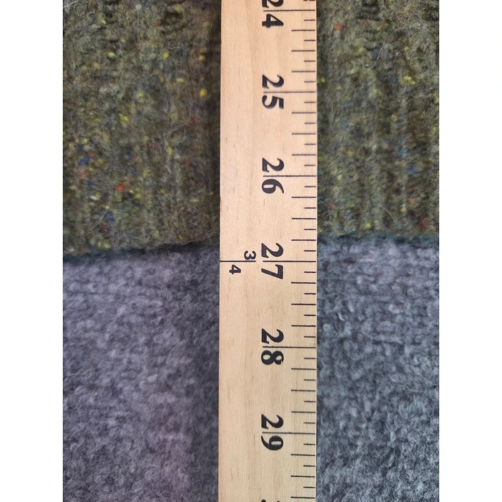 Sherpa Adventure Gear Merino Wool Alpaca Sweater Olive Green Waffle Knit Mens XL